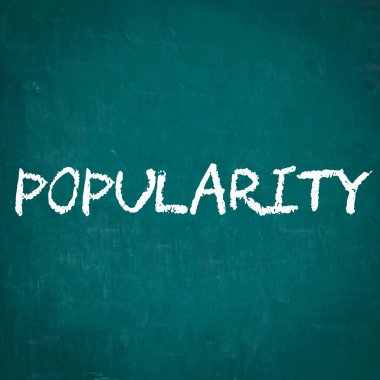 Kara tahta yazılı popülerlik