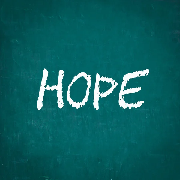 Kara tahta yazılı umut — Stok fotoğraf