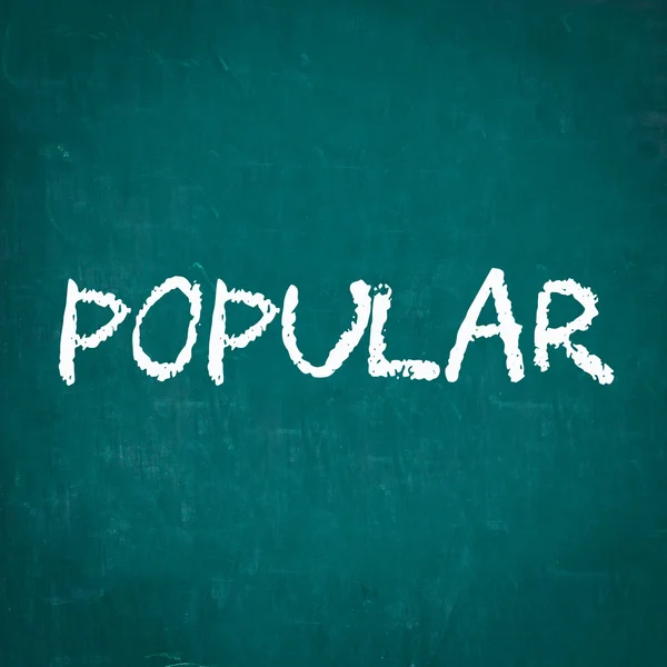 POPULAR written on chalkboard — Stock Photo, Image