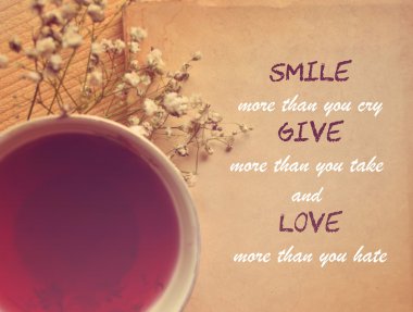İlham ve motivasyon vintage alıntı 