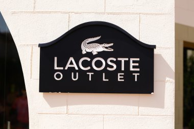 MALLORCA - JULY 31, 2015:A Lacoste store July 31 2015,  Mallorca clipart