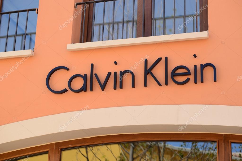 MALLORCA - JULY 31, 2015: Calvin Klein Store in Festival park outlet village in Mallorca. Calvin Klein Inc. is an American fashion house founded by the fashion designer Calvin Klein.