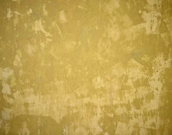 Eski sarı hasarlı duvar — Stok fotoğraf