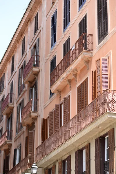 Beautiful terrace on building in Palma de Mallorca