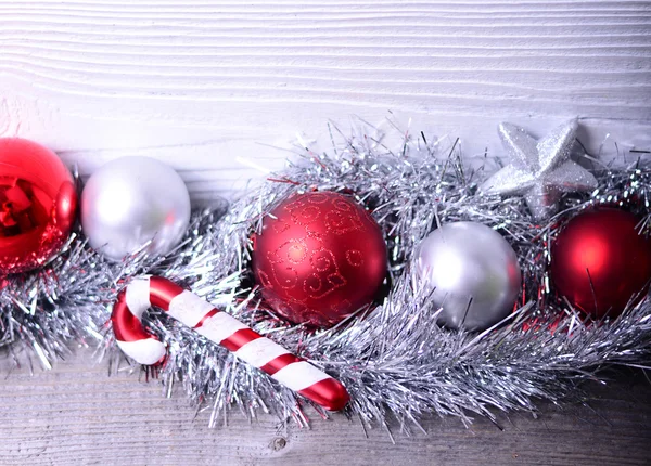 Christmas red ornaments — Stock Photo, Image