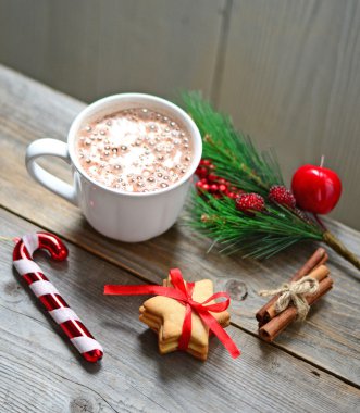 Noel çerezleri zekâ sıcak çikolata