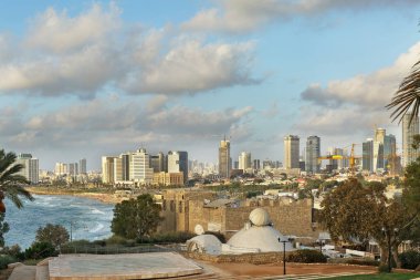 İsrail 'deki Jaffa kıyılarının manzarası
