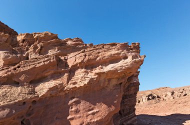 Eilat 'taki çöl ve dağ kanyonları