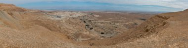 İsrail 'de Arava Çölü Panoraması
