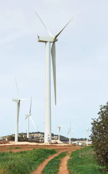 Generadores Eólicos Monte Gilboa Israel — Foto de Stock