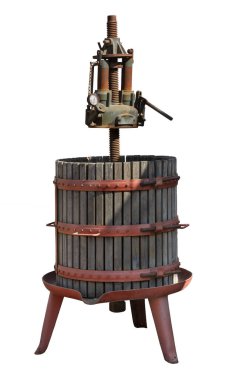 Beyaz arka planda üzümlerden sıkma suyu