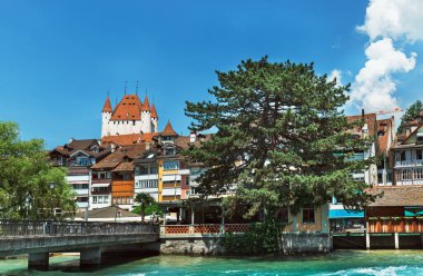 Thun İsviçre 'nin güzel manzarası