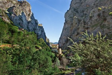 Güzel Picos de Europa Vadisi İspanya