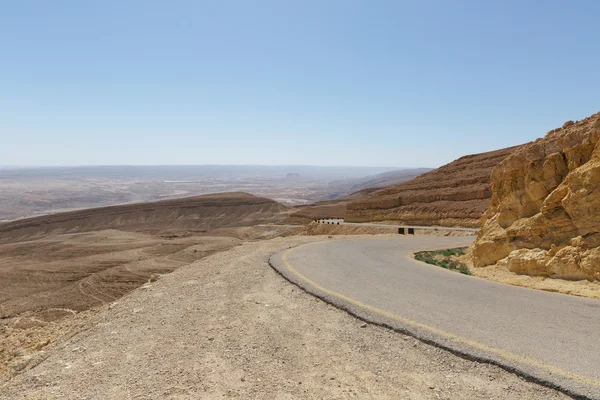 Route dans le désert du Néguev — Photo