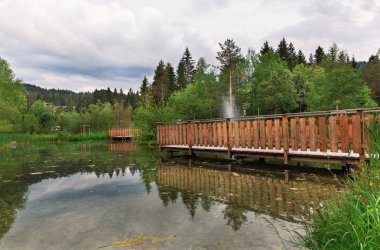 güzel ahşap köprü