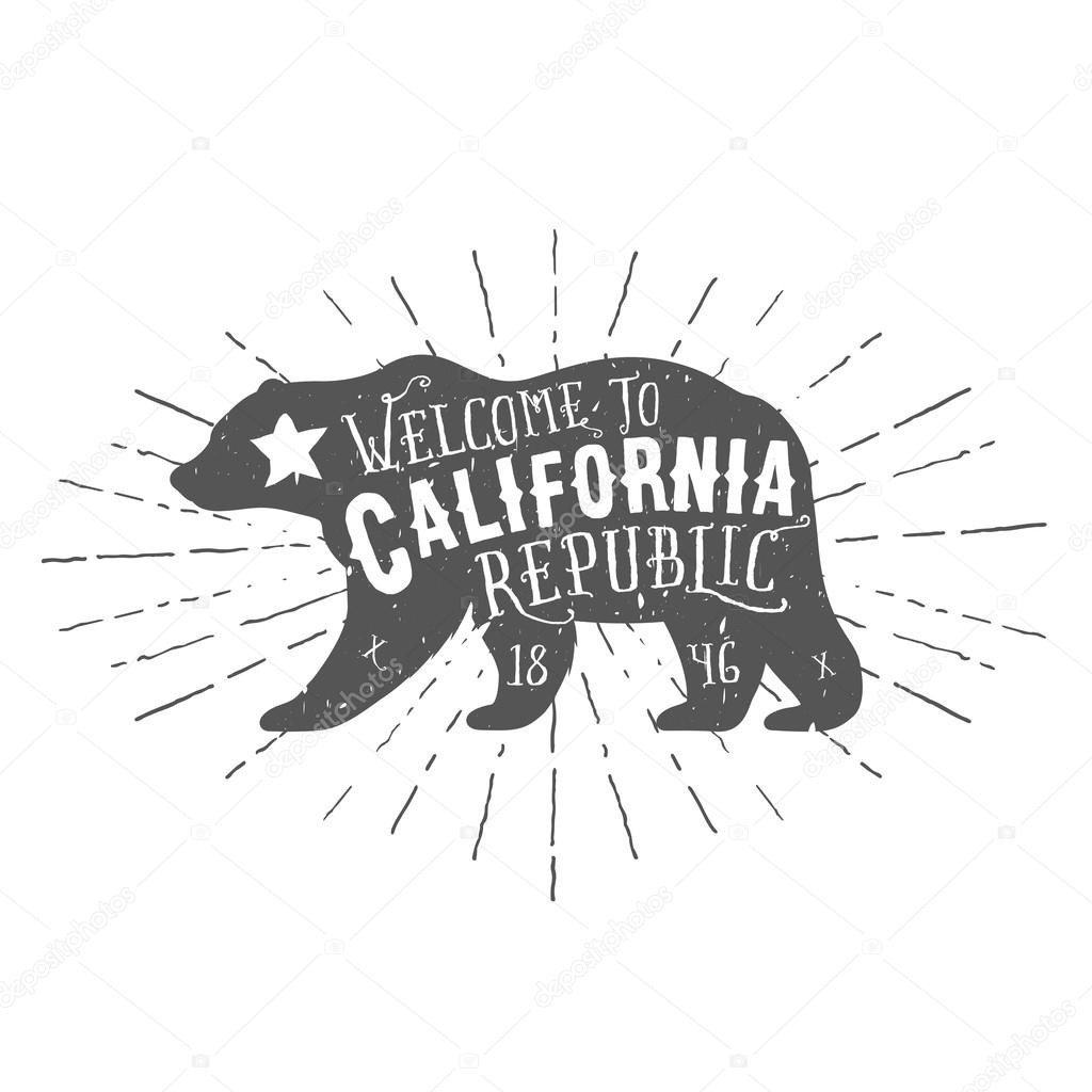 Vintage California Republic bear