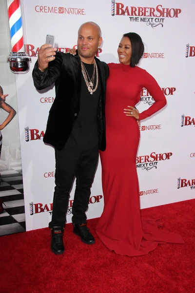 Stephen Belafonte met Mel B — Stockfoto