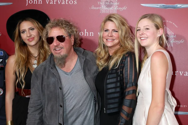 Kari Karte-Hagar, Sammy Hagar, daughters — Stock Photo, Image