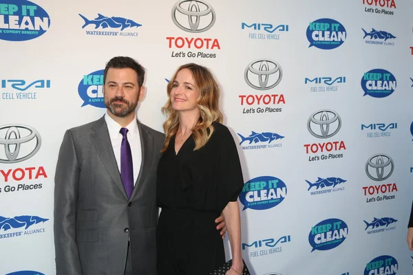 Jimmy Kimmel, Molly Mcnearney — Stockfoto