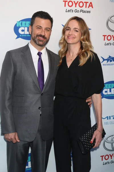 Jimmy Kimmel, Molly Mcnearney — Fotografia de Stock