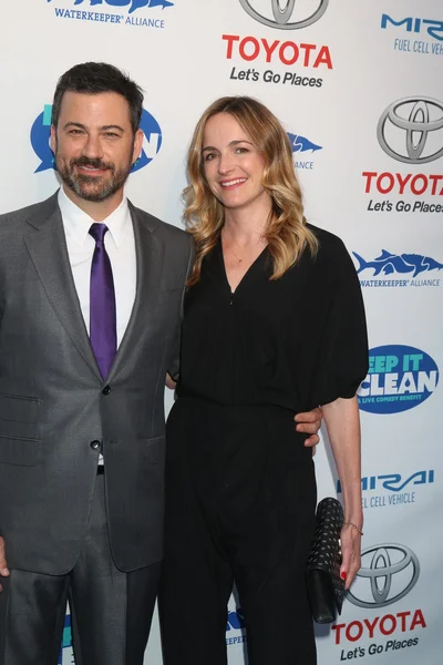 Jimmy Kimmel, Molly Mcnearney — Foto de Stock