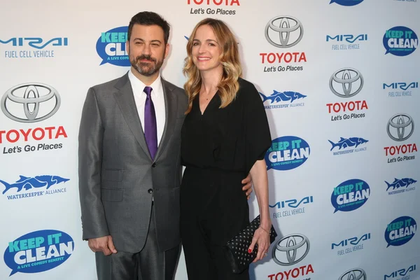 Jimmy Kimmel, Molly Mcnearney —  Fotos de Stock