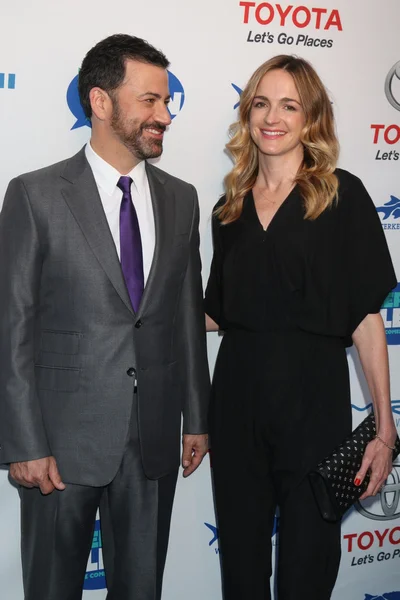 Jimmy Kimmel, Molly McNearney — Stok Foto
