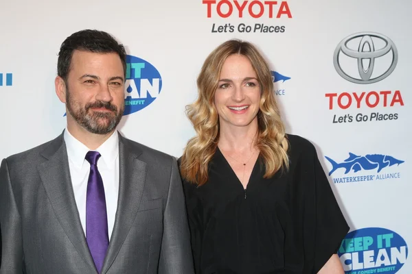 Jimmy Kimmel, Molly Mcnearney —  Fotos de Stock