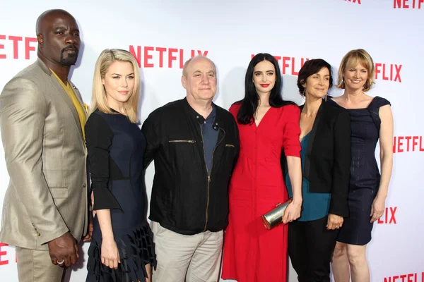Mike Colter, Rachael Taylor, Jeph Loeb, Krysten Ritter, Carrie-Anne Moss, Melissa Rosenberg