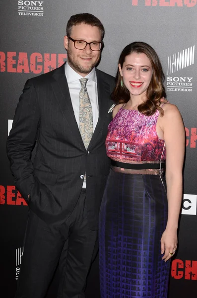 Seth Rogen, Lauren Miller — Stockfoto