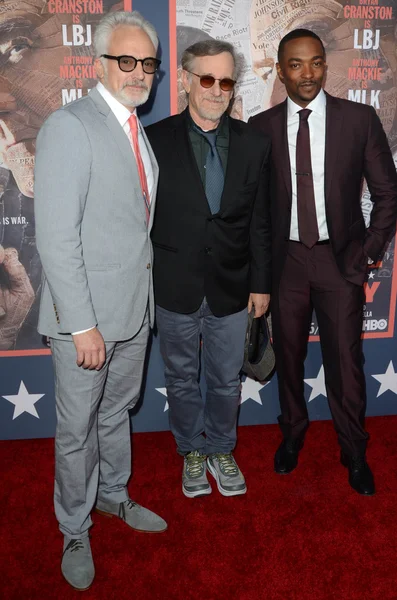 Bradley Whitford, Steven Spielberg, Anthony Mackie — Foto de Stock