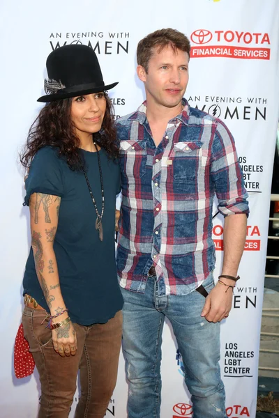 Linda Perry, James Blunt — Stok fotoğraf