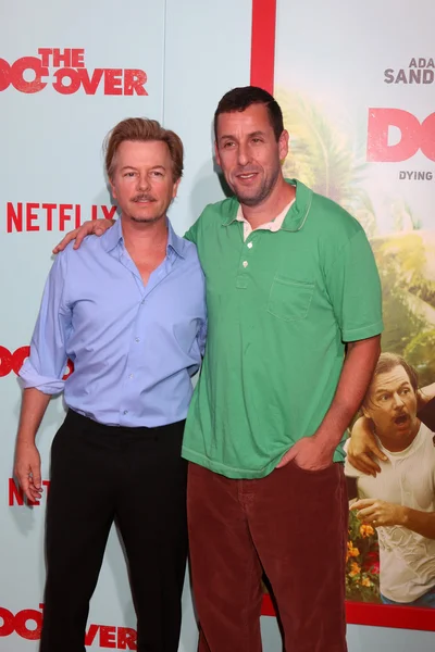 David Spade, Adam Sandler — Stockfoto