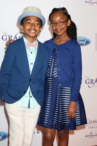 Miles Brown, Marsai Martin — Stock Photo, Image