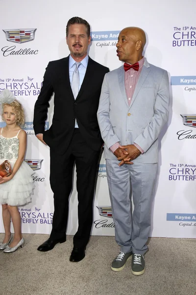 Eric Dane, Russell Simmons, Billie Beatrice Dane — Stok fotoğraf