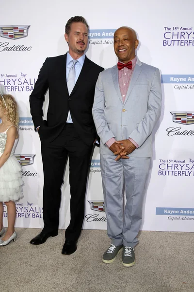 Eric Dane, Russell Simmons, Billie Beatrice Dane — Zdjęcie stockowe