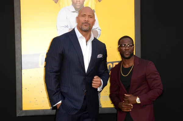 Acteurs Dwayne Johnson en Kevin hart — Stockfoto