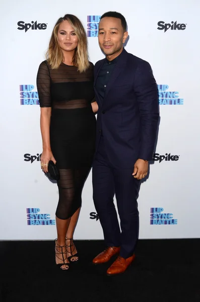 Chrissy Teigen, John Legend — Fotografie, imagine de stoc