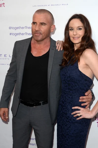 Dominic Purcell, Sarah Wayne Callies — Stock Photo, Image