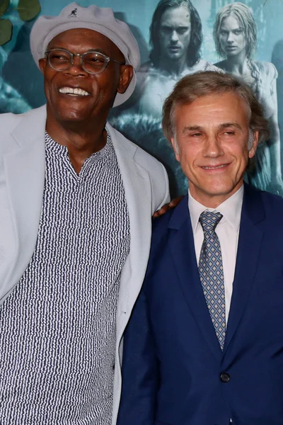 Samuel L. Jackson, Christoph Waltz — Stockfoto