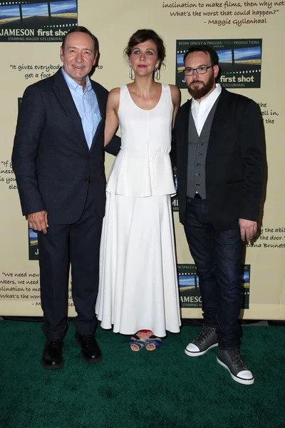 Kevin Spacey, Maggie Gyllenhaal, Dana Brunetti — Stock Photo, Image