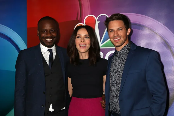 Malcolm Barrett, Abigail Spencer, Matt Lanter — Stock Photo, Image