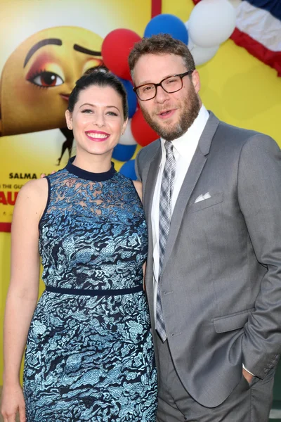 Lauren miller, seth rogen — Stock fotografie