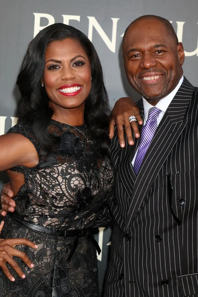 Omarosa Manigault, noivo Dr. John Allen Newman — Fotografia de Stock