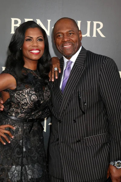 Omarosa マニゴールト、婚約者博士ジョン ・ アレン ニューマン — ストック写真