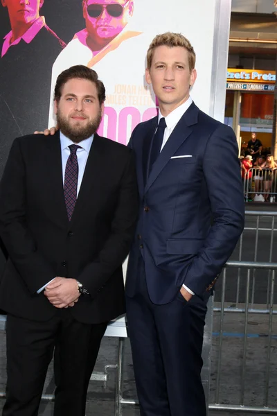 Jonah Hill, Miles Teller — Stock fotografie