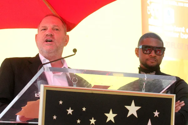 Harvey Weinstein, Usher — Stock Photo, Image