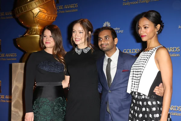 Sosie pastırma, Olivia Wilde, Aziz Ansari, Zoe Saldana — Stok fotoğraf