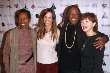 Hilary Swank, Frances Fisher, Michael Beckwith, Rickie Byars Beckwith