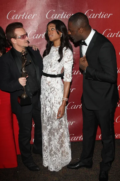 Bono, Naomie Harris, Idris Elba — Foto de Stock